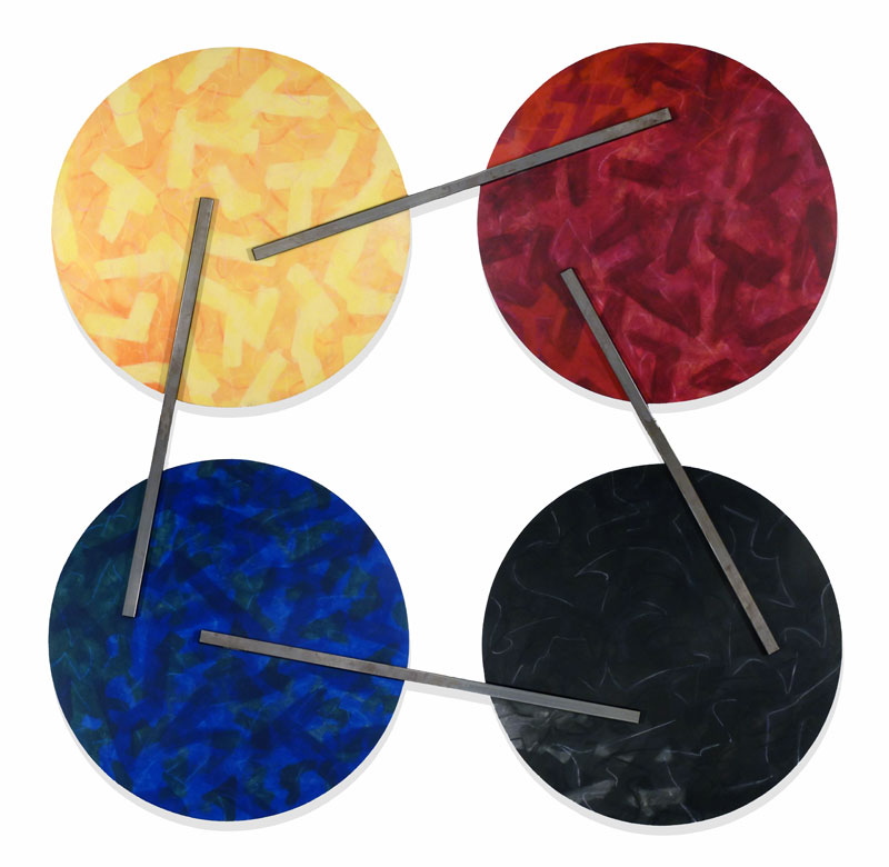 Vier Kreise verbunden